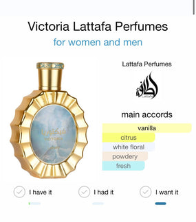 VICTORIA WOMEN EDP - 100ML (3.4oz) BY LATTAFA