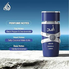ASAD ZANZIBAR LIMITED EDITION EDP MEN - 100ML (3.4oz) BY LATTAFA