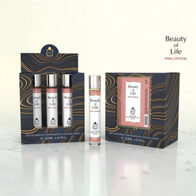 SET BEAUTY OF LIFE CRYSTAL EDP 5x20ml + 1 Free Tester BY MILESTONE