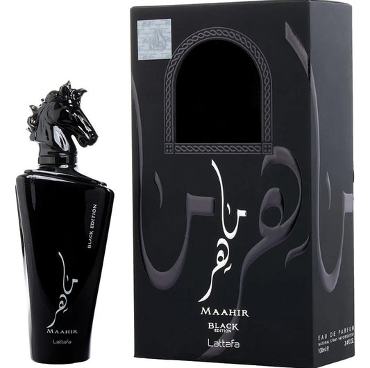 MAAHIR EDICIÓN NEGRA Hombres EDP - 100Ml (3.40z) por Lattafa