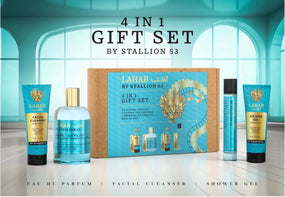 4 PCS GIFT SET LAHAB BY STALLION 53 EDP - (100 + 20 ML ) BY EMPER