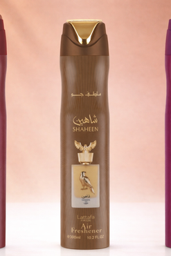 12 X PACK AIR FRESHENER SHAHEEN GOLD - 300 ML By LATTAFA