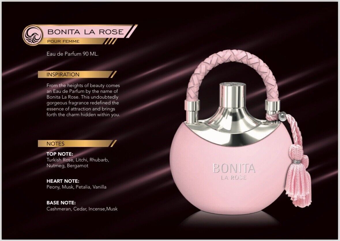 BONITA LA ROSE WOMEN EDP- 100ML (3.4oz) BY LE FALCONE