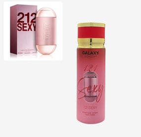 (12/96 PACK) GALAXY 121 SEXY Women 200ML BODY SPRAY