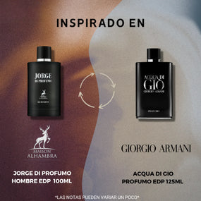 JORGE DI PROFUMO Men EDP - 100MI (3.40z) By MAISON ALHAMBRA