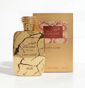 HAWAS LAVA GOLD MEN EDP - 100ML (3.40z) By RASASI