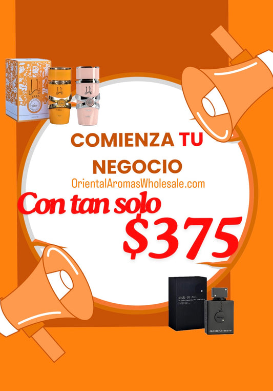 1 PAQUETE DE 30 PERFUMES incluyendo 2 sets PARA COMENZAR SU NEGOCIO