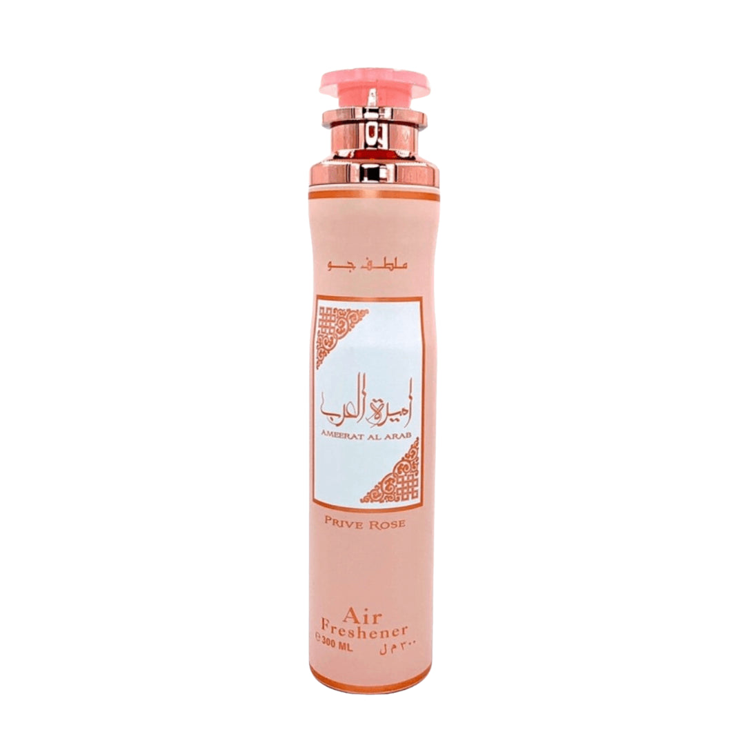 12 X PACK AIR FRESHENER AMEERAT AL ARAB PRIVE ROSE  - 300 ML By LATTAFA