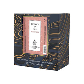 SET BEAUTY OF LIFE CRYSTAL EDP 5x20ml + 1 Free Tester BY MILESTONE