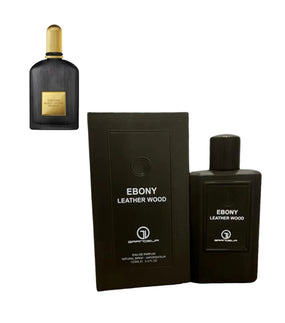 (11PCS + 1 FREE) EBONY LEATHER WOOD MEN EDP - 100 ML (3.40z) BY GRANDEUR