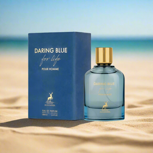 DARLING BLUE FOR LIFE HOMME MEN EDP- 100ML (3.40z) BY MAISON ALHAMBRA