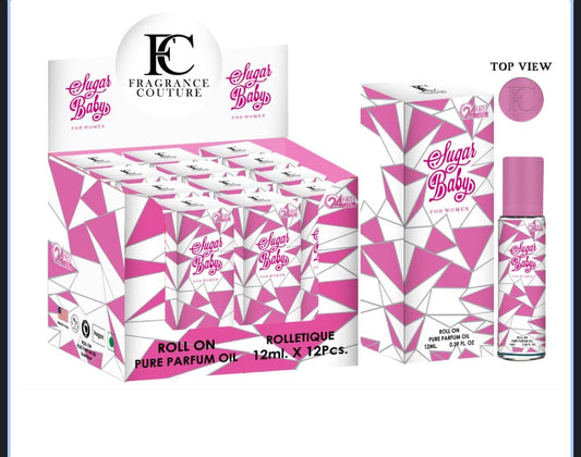 12 PIECES SUGAR BABY 12 ML ROLL ON