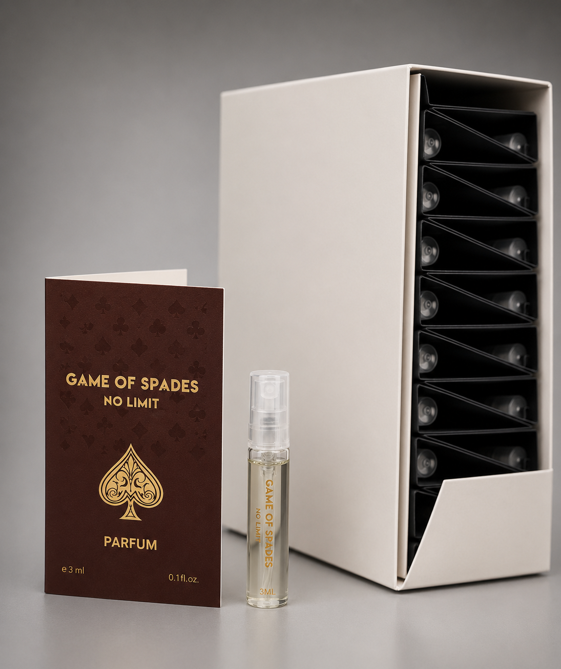 SAMPLE BOX) 46PCS GAME OF SPADES NO LIMIT - 0.1oz BY JO MILANO