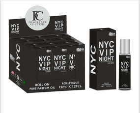 12 X NYC VIP NIGHT MEN 12 ML ROLL ON