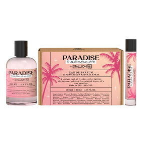 SET PARADISE BY STALLION 53 WOMEN (2pc) EDP SP - 100ml (3.4oz) & 20ml (0.68oz) By Emper
