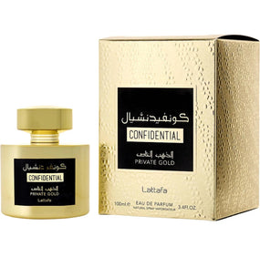 CONFIDENTIAL PRIVATE GOLD UNISEX 3.4 OZ. EDP by LATTAFA
